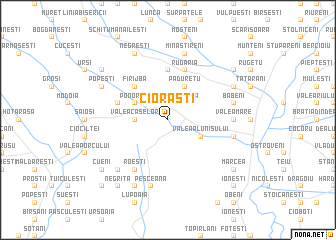 map of Ciorăşti