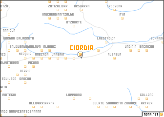map of Ciordia
