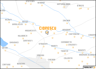 map of Ciorescu