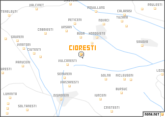 map of Cioreşti