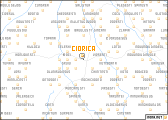 map of Ciorîca