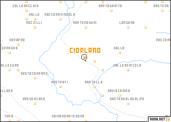 map of Ciorlano