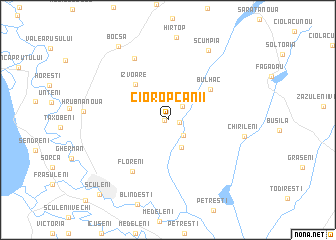 map of Cioropcanii