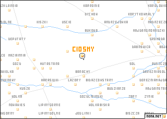 map of Ciosmy