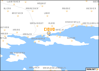 map of Čiovo
