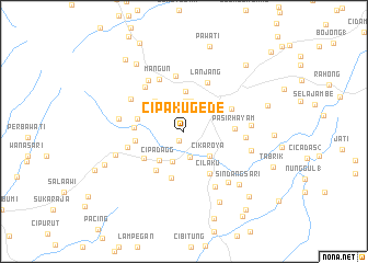 map of Cipaku-gede