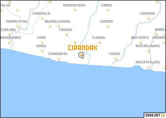map of Cipandak