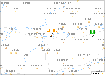 map of Cipău