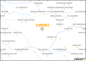 map of Cipérez