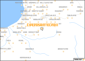 map of Cipero-Sainte Croix