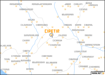 map of Cipetir