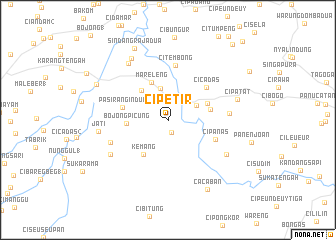 map of Cipetir