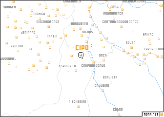 map of Cipó