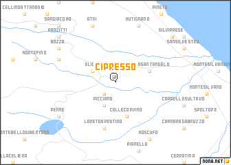 map of Cipresso