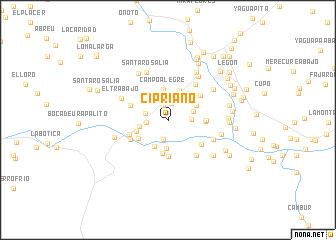 map of Cipriano