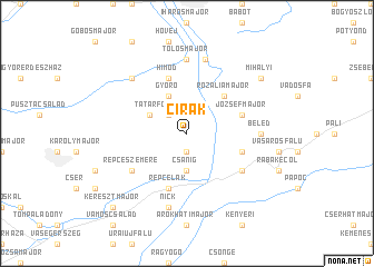 map of Cirák