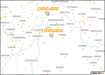 map of Ciranjang