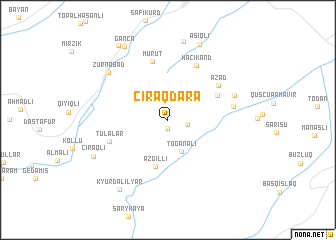 map of Çıraqdǝrǝ