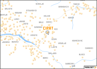 map of Čirat