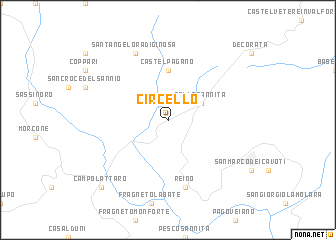 map of Circello