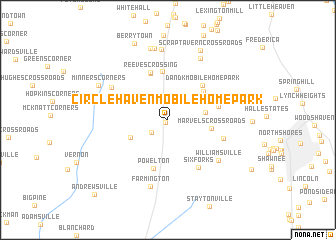 map of Circle Haven Mobile Home Park