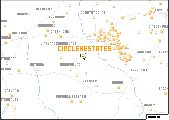 map of Circle H Estates