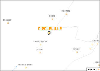 map of Circleville