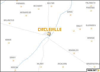 map of Circleville