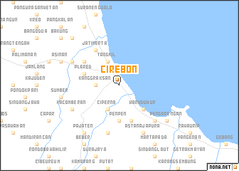 map of Cirebon
