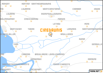 map of Ciré-dʼAunis