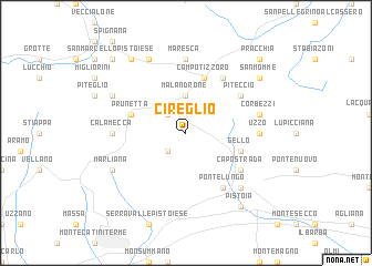 map of Cireglio