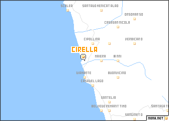 map of Cirella