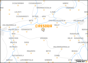 map of Cireşoaia