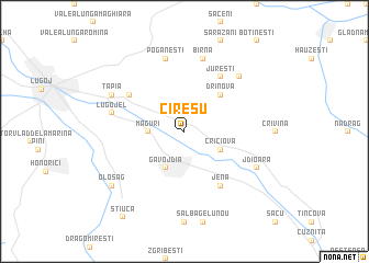 map of Cireşu