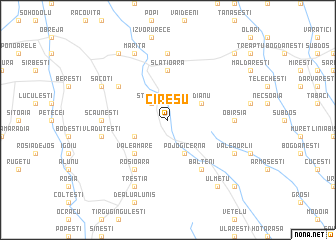 map of Cireşu