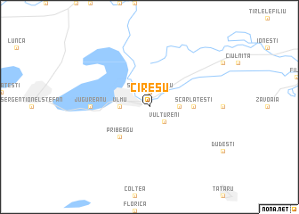 map of Cireşu