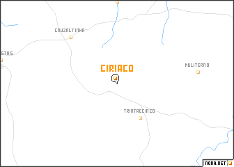 map of Ciríaco