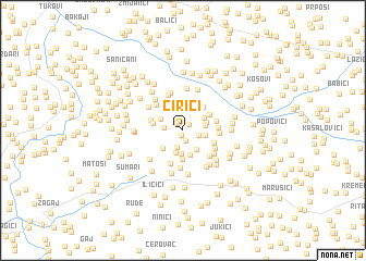 map of Ćirići