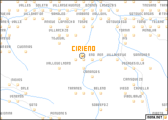 map of Cirieño