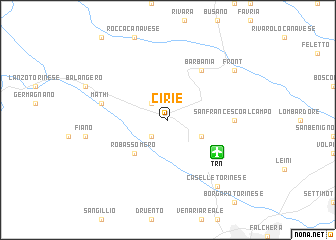 map of Ciriè