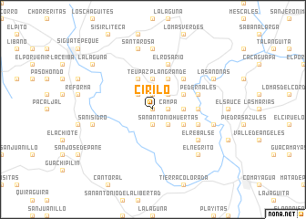 map of Cirilo