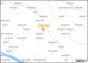 map of Ciritei