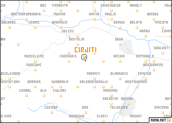 map of Cîrjiţi