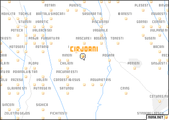 map of Cîrjoani