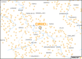 map of Ćirkići