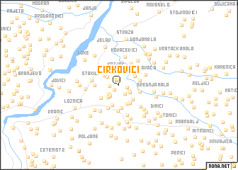 map of Ćirkovići