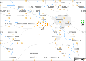 map of Cîrligei