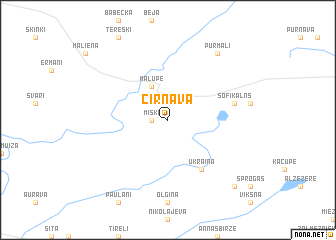 map of Cirnava