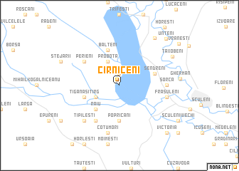 map of Cîrniceni