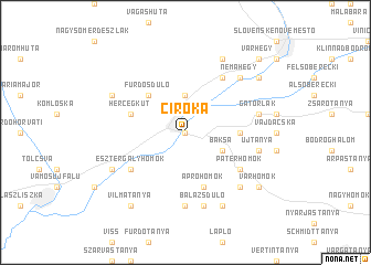 map of Ciróka